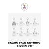 SKZOO FACE KEYRING SILVER Ver celebrATE
