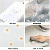 1 Roll  EVA Waterproof Fridge Pad Cupboard Mat Daisy Shelf Liner For Kitchen Cabinets Easy Placemats Non-Adhesive Drawer Liner