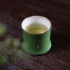 3pcs Master Cup Ceramic Bamboo Joint Tea Cup Simulation 90 Ml Kung Fu Tea Cup Chinese Style Green Teaware Mugs Gift