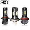 1pc Super Bright H11 Led H7 H8 9005 9006 HB4 HB3 Car 3030SMD LED Fog Lights Bulbs DC 12V 6000K White 3000K Golden Auto Fog Lamp DRL