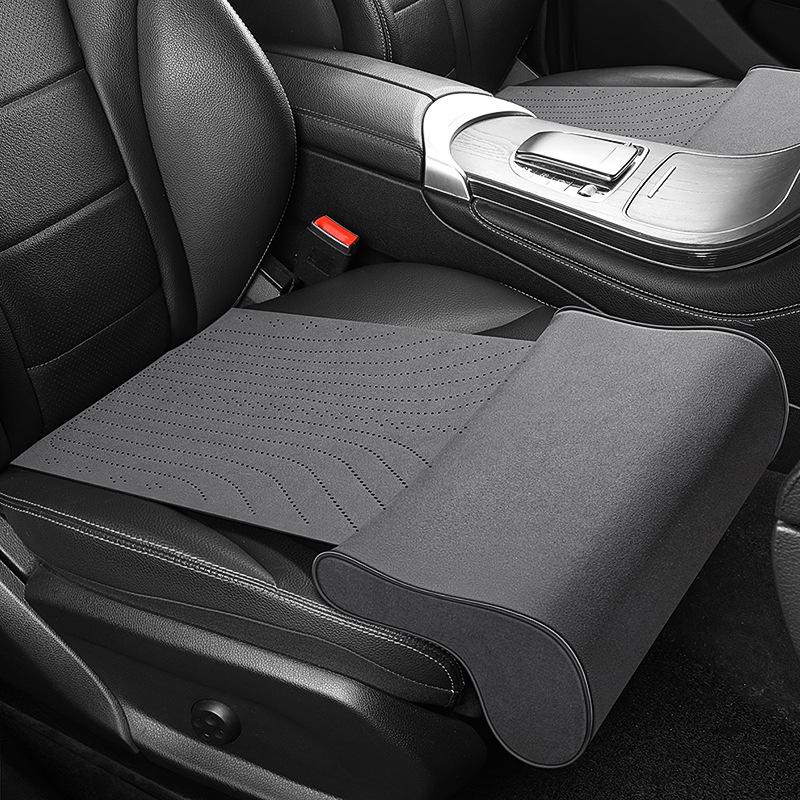 Memory Foam Car Seat Leg Rest: Wear-Resistant Suede Footrest for Pressure Relief