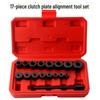 17-Piece Car Clutch and Timing Adjustment Tool Set with Special Hole Corrector