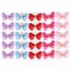 25Pcs/lot Cute Pet Dog Bow Grooming Bows Loverly Bowknot with Rubber Bands Pet Headwear