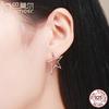 Bamoer New Arrival Authentic 925 Sterling Silver Exquisite Star Stud Earrings