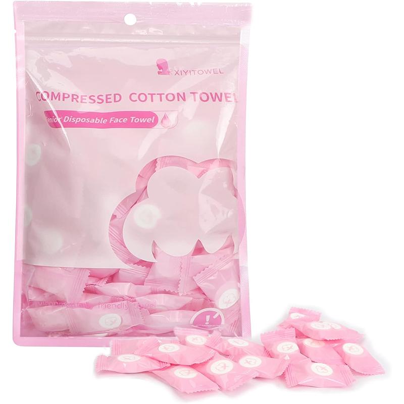 Compressed Towel 100 Pcs Mini Disposable Portable Face Towel Cotton Tissue Facial Cleansing Towel Travel Sports Outdoor
