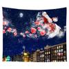 Christmas Decoration Tapestry Snowflake Santa Claus Room Decoration Fireplace Tapestry Gift Christmas Wall Decoration Home