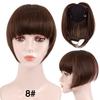 Fringe Bangs Synthetic Hair Extensions Clip In Bangs 6 Inch Short Straight Hairpiece Front Neat Bang Two Side Blonde