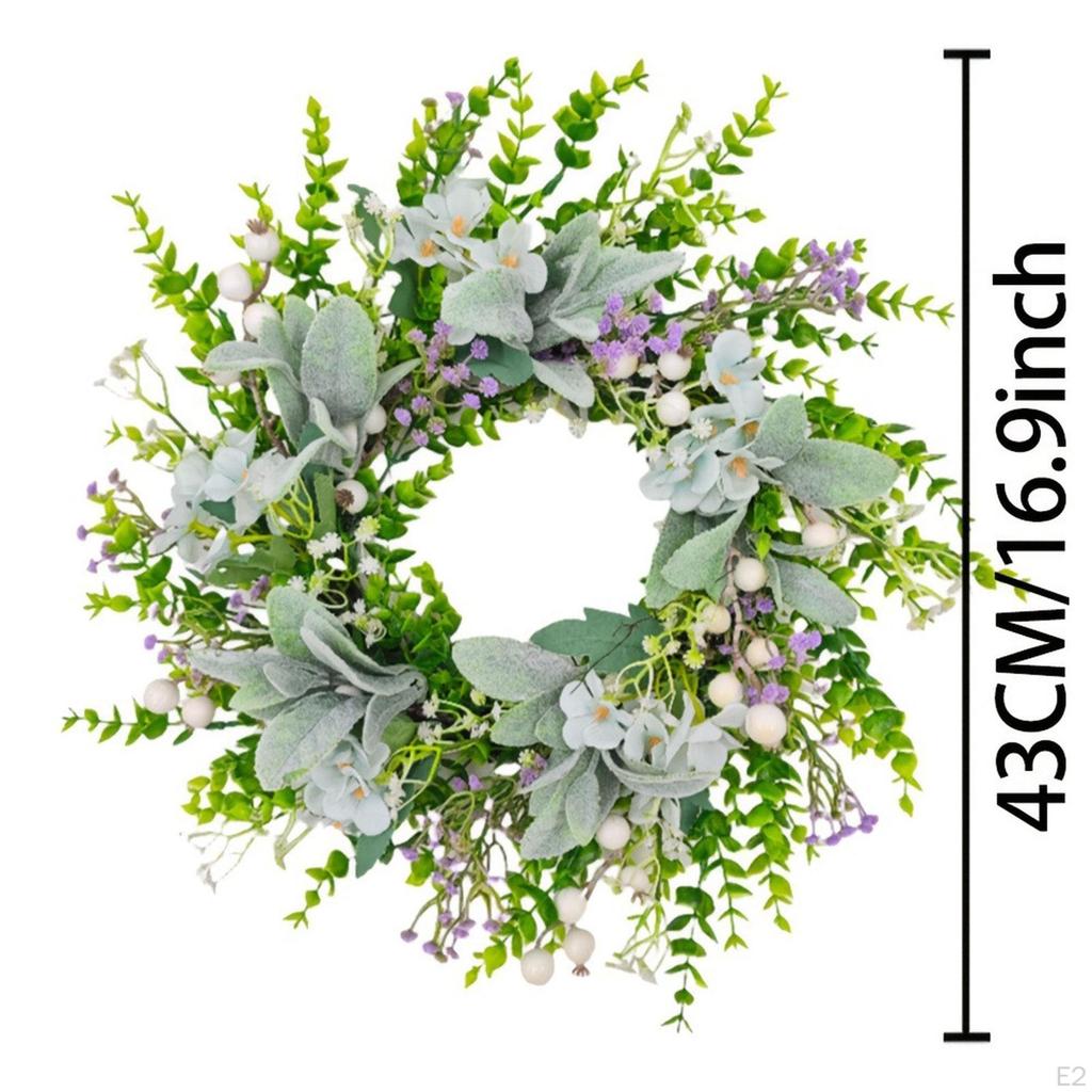 Artificial Front Door Wreath Hanging Ornament Multipurpose Collection Wall Decoration for