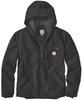 Mid-season Jacket Carhartt Relaxed Fit Washed Duck Sherpa Lined Jacket Black