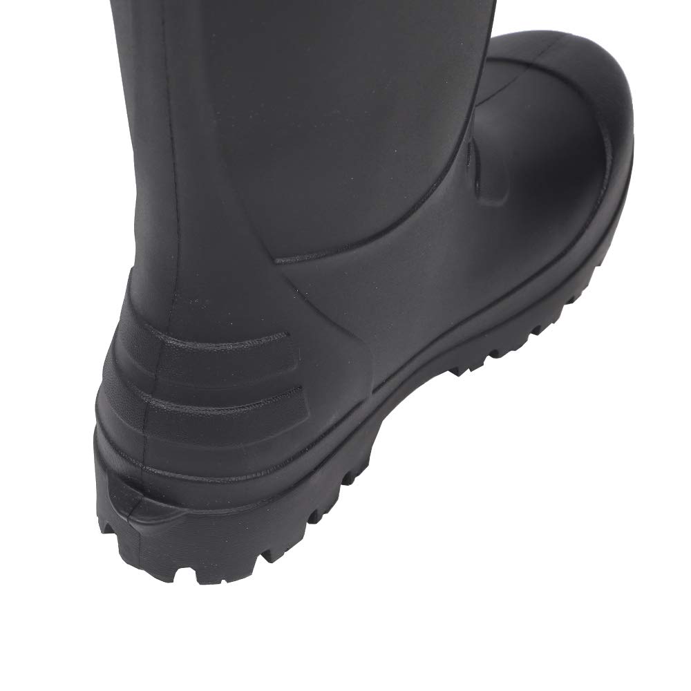 Nobuoka Work Hybrid Sizes L CO-COS HB-890 Boots/Rain Boots, Ultra-Lightweight EVA, Unisex, Ziproa, Black, S/M/L, (25.5-26.0 Cm)