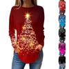 Tee Shirts For Women Fall Casual Long Sleeve Shirts Sweatshirt Christmas Printing Top Pullover