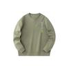 Anta Training Series Letter Round Neck Pullover Sports Casual Sweatshirt Men Sweatshirt Dry-Olive 152417744-4