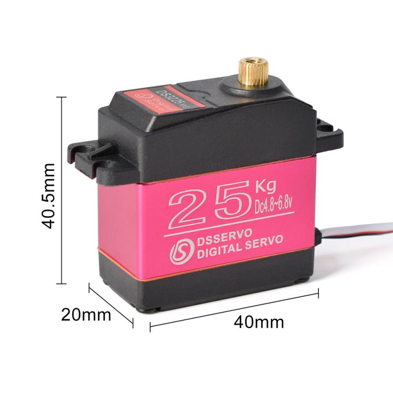 1pcs/4pcs Waterproof Servo Ds3225 Pro 25kg High Speed Metal Gear Digital Servo For Hsp Hpi 1/8 1/10