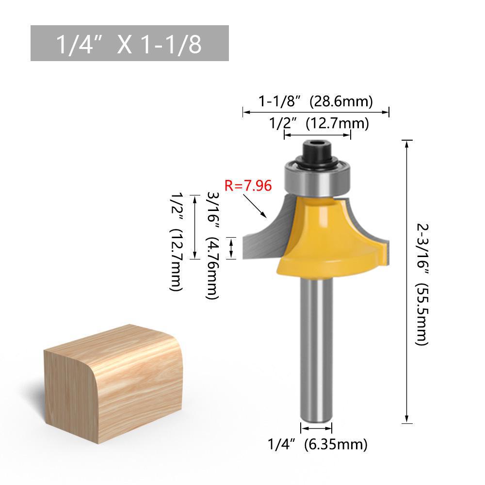 Four-Piece Chamfering and Fillet Knife Set for Woodworking