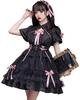 [JIURUN] One Piece Лолита Готический Лолита Костюм Лолита 3D Узор Оборка Панель Соединение Косплей Аниме Бантик Хвост Большой Размер Мори Девушка Милая Лолита