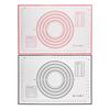 Silicone Baking Mat Non-Stick Pastry Dough Rolling Mat with Measurement Marks Heat-Resistant Cookies Fondant Making Mat Thick Baking Pad