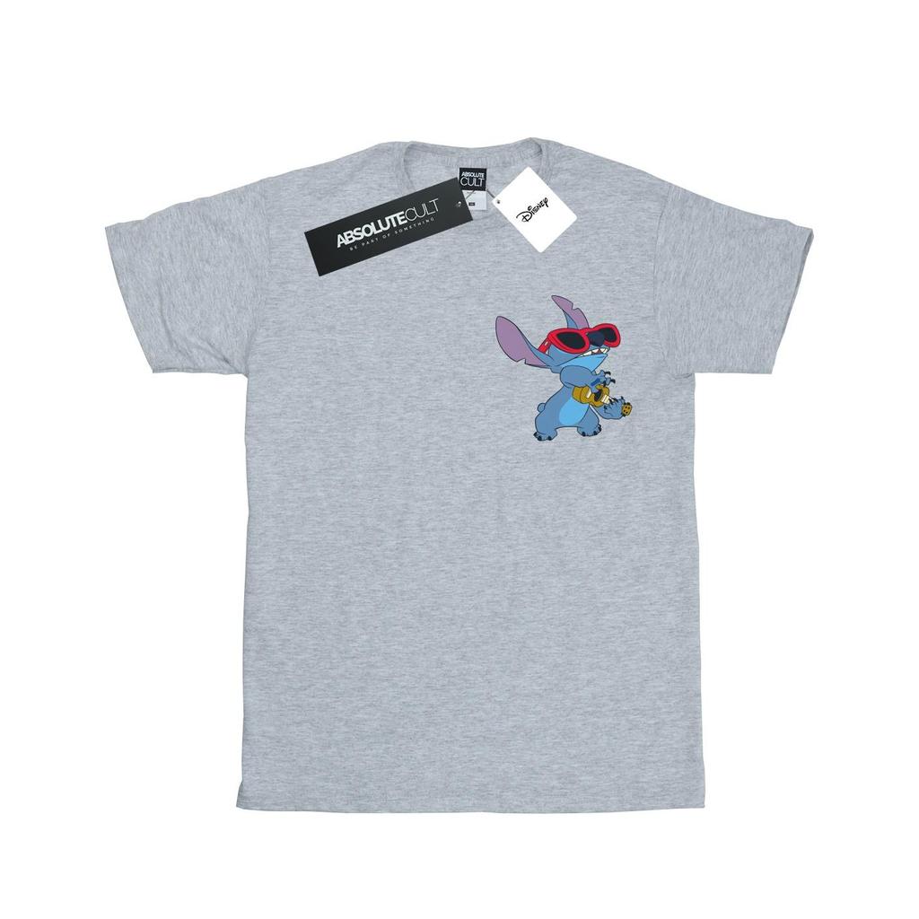 Disney Mens Lilo And Stitch Guitar T-Shirt