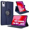 Case for Lenovo Tab M11 (11 Inch) 2024 PU Leather 360 Rotating Stand with Sleep/Wake Function Cover for Lenovo Tab M11 2024 11"
