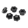 4Pcs M6 Female Thread Star Shaped Head Clamping Nuts Knob With Through-Hole