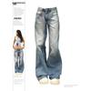 Women American Vintage Y2k Japanese Harajuku Streetwear Baggy Low Rise Denim Pants Long Trousers 2000s Aesthetic Jean Kpop Punk