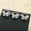 Princess Butterfly Ring Women's Premium Light Luxury Buterfly Butterfly Ring Women's 925 Sterling Silver