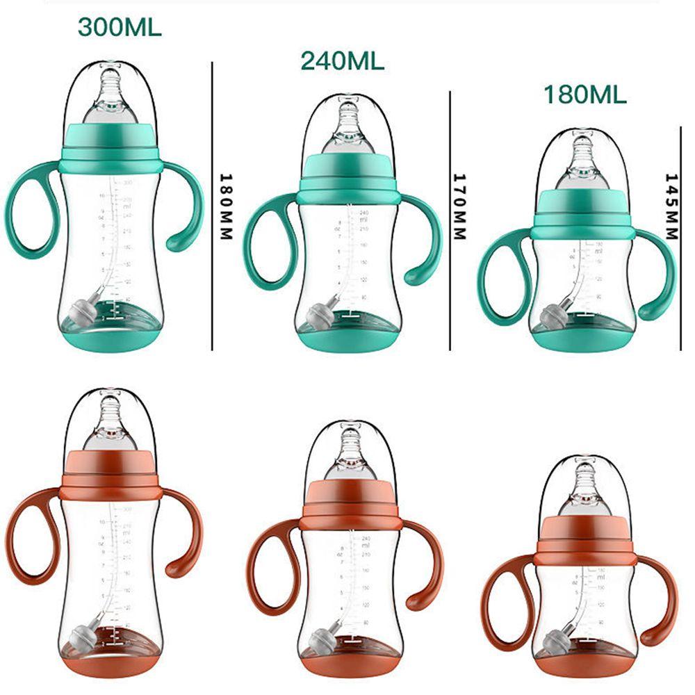 Feeder Wide-Caliber Baby Feeding Nipple Bottle Baby Bottle with Grip Nursing Care Milk Bottles
