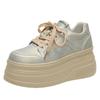 Fashion 8CM Fashion High Platform Sneakers Women Outdoors Casual Sport Shoes Autumn Vulcanized Skateboard Shoes Woman Chaussures Femme