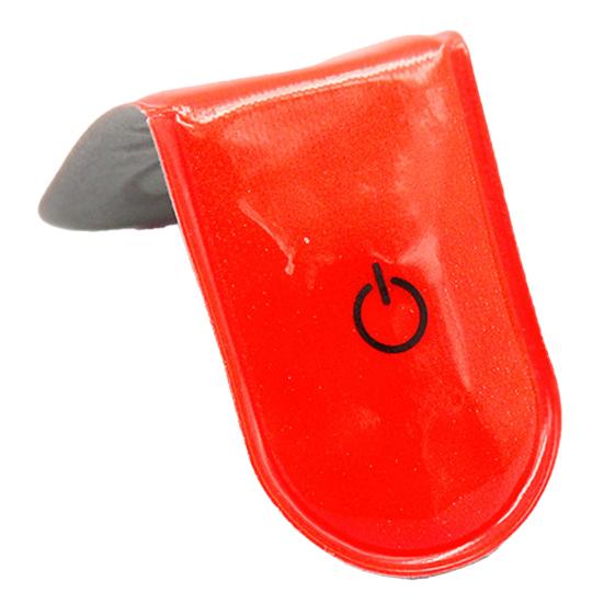 Светодиодный зажим, мигающий светильник, отражающая световая полоса, водонепроницаемая, на батарейках, компактный размер, легкий, для пешего туризма, бега, безопасный фонарь