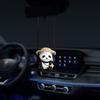 Decoraction Panda Car Pendant Swing Doll Rearview Mirror Hanging Car Hanging Ornament  Car Decor