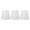 3pcs Fabric Lampshade Pleated Clip On Decorative Lamp Shade for Wall Table Lamp Modern E14 Candle Ch