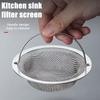 Stainless Steel Kitchen Sink Filter Anti-Clogging Hair and Food Residue Catcher Kitchen Drain Protector with Durable Mesh Design