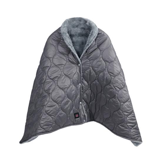 USB Rechargeable Heating Blanket Portable Heated Cape Electric Blanket with 3 Heat Levels 10 H Auto Shut-Off Overheat Protection