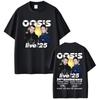 O-Oasis Live 25 Tour T Shirt Men Women Gothic Vintage Overd Tshirt Men's High Quality Short Sleeve T-shirts#Color(4)
