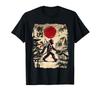Japanese Samurai Bigfoot Vintage Art Japanese Kanji Ukiyo-e T-Shirt