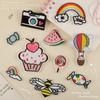 Embroidery Label Cartoon Food Cake Candy Embroidery Sticker Coat and Hat Accessories Accessories Patch Cloth Sticker