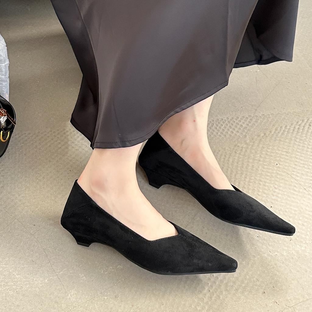 Fashion Bailamos 2024 Autumn Pointed Toe Women Sexy Shallow Slip On Pumps Shoes Fashion Thin High Heel Ladies Elegant Dress Boat Shoes