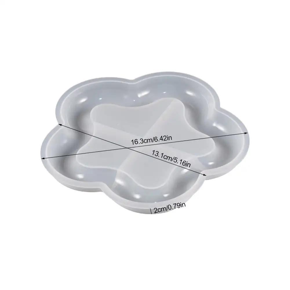 1pc Concrete Heart Cat Flower Shape Storage Tray Silicone Mold DIY Gypsum Cement Heart Tray Storage Resin Epoxy Mold