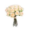 Artificial Flowers Fake Rose Bridal Bouquets 20 Heads Handheld for Arrangements Wedding Table Centerpieces Home Party