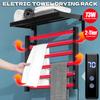 Towel Rack Electric Heating Towel Rack Waterproof Towel Holder Dryer Wall Mounted Bathing Towel Bar Heater Bathroom