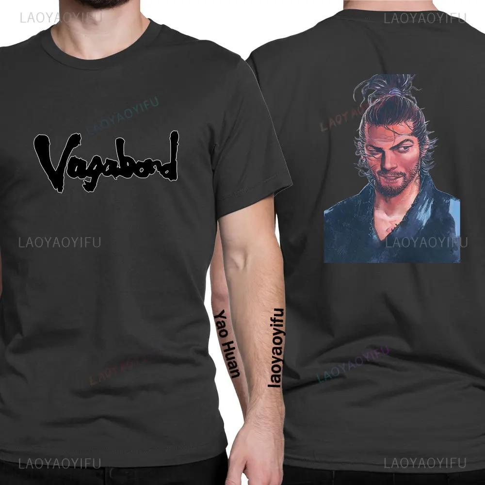 Anime Musashi Miyamoto Vagabond Manga T Shirts Accessories Men Women Round Collar Takezou Shinmen Tee Shirt Clothes