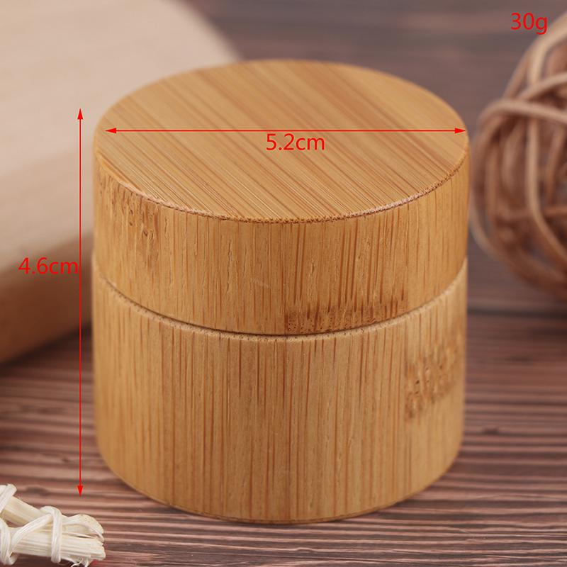 Bamboo Bottle Cream Nail Art Mask Cream Empty Cosmetic Container Storage Box