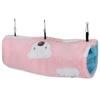 Hamster Tunnel Cotton Nest Small Pet Plush Soft Hanging Channel House(Pink Little Bear)M