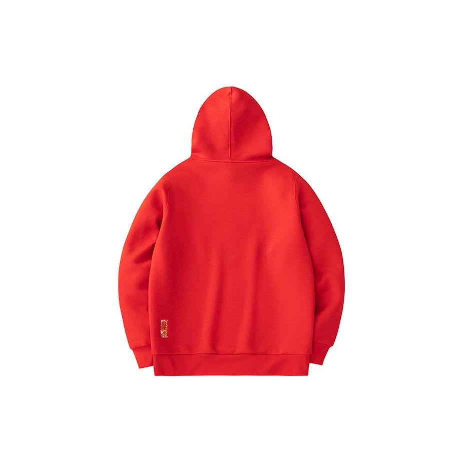 Anta Life Series Good Things Happen Cartoon Anime Letter Hoodie Men Hoodies Deep-Red 152418746-2