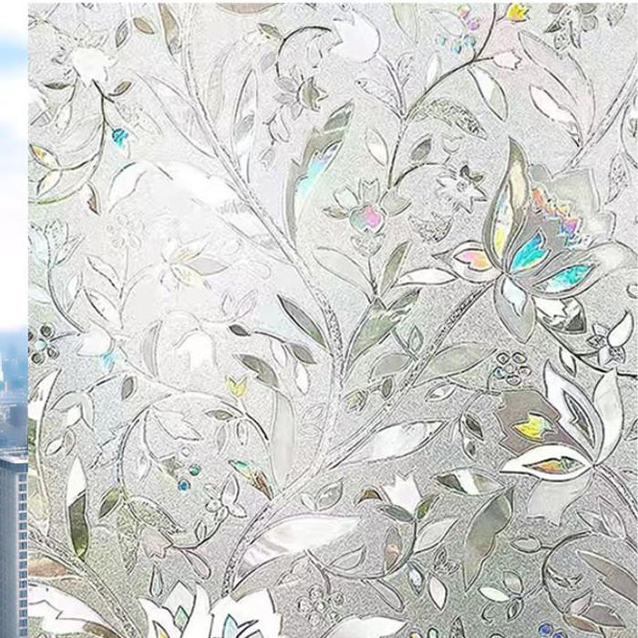 Home Window Frosted Glass Sticker Transparent Opaque Bathroom Bathroom Anti-peep Film Anti-light Stickers