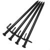 4 Pieces Steel Tent Stakes Camping Non Rust Multiuse Yard Pegs for Outdoor Garden
