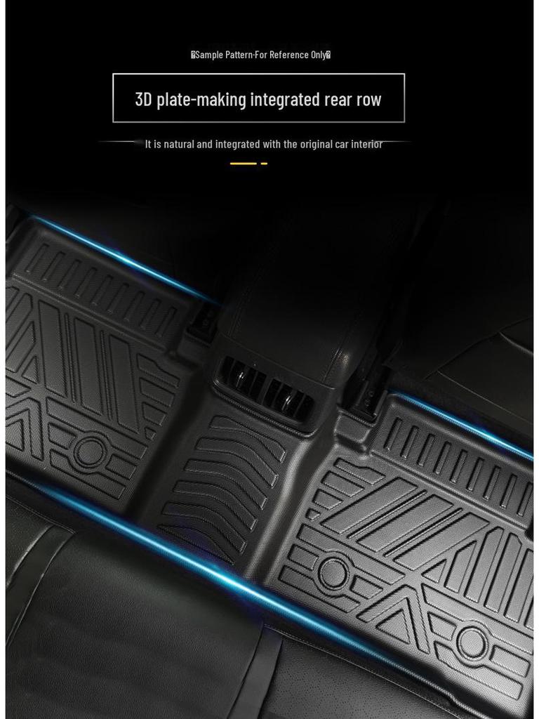 Waterproof Non-Slip Odorless Floor Mats for Toyota Fortuner 7-Seater RHD