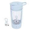 Electric Shaker Bottle 650mL USB Charging Portable Blue BPA Free Powder Mixer Cup for Home Office