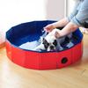 Foldable Pet Pool Large PVC Dog Bath Tub with Drain Valve Non-Slip Base Children Sandbox Pool for Outdoor Beach Use