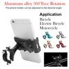 Universal Bike Phone Holder For 18-38mm Diameter Handlebars Mobile Phone Stand Shockproof Bracket GPS Clip