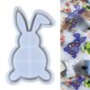 Durable Silicone Bunny Tray Mold Artistic Rabbit Shaped Silicone Holder Tray Mold Perfect For DIY Home Projects
